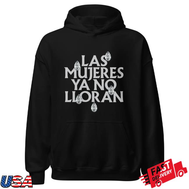Official Shakira Merch Store Las Mujeres Ya No Lloran Teardrops Sweatshirt - Black Shakira Apparel Clothing Shop