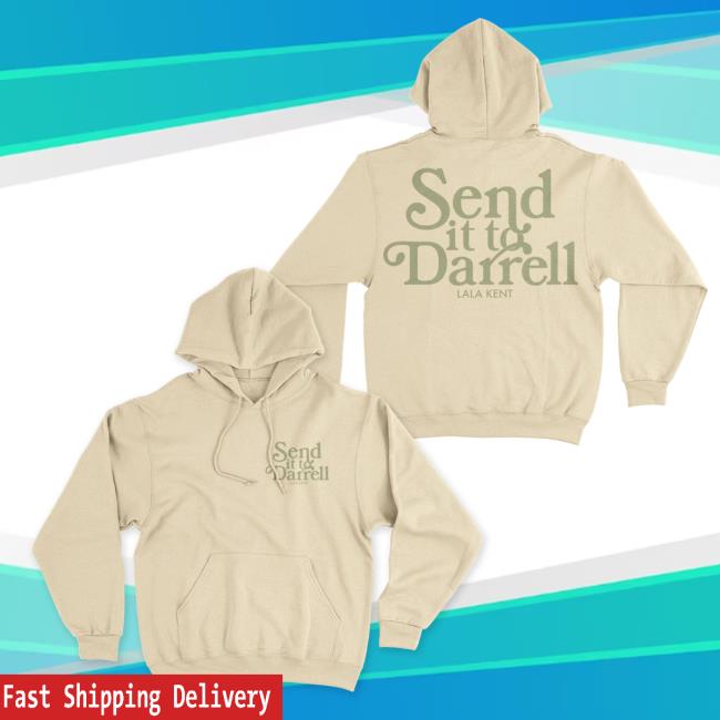 Official Send It To Darrell Merch Lala Kent Send It To Darrell Pale Yellow Crew