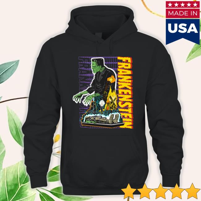 Official Frankenstein Retro Monster Long Sleeve T Shirt Frankenstein Tee