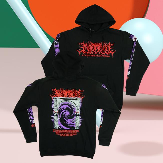 Official Lorna Shore Merch Store Lorna Shore Gate Pullover Sweatshirt Black LornaShore