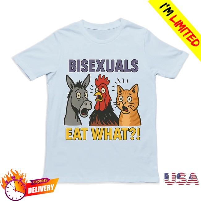 Bisexuals Eat What New T-Shirt - Orbital Clothing Brand Bisexuals Eat What Tee Shirt - Orbital Clothing Brand