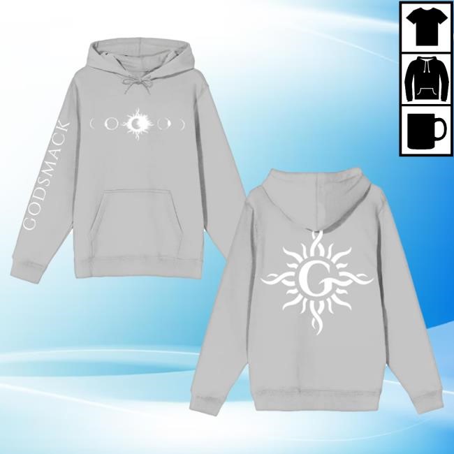 Official Godsmack Merch Store Godsmack Grey Lunar Phases Hood