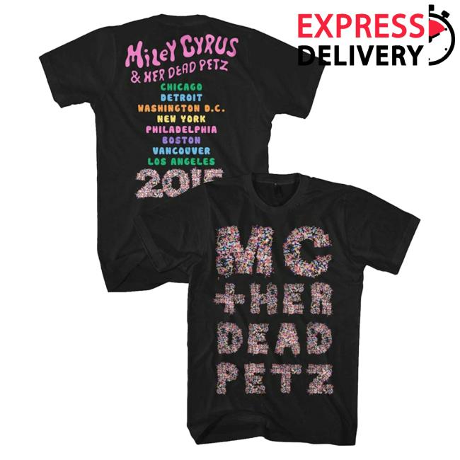 Official Merch Bar Miley Cyrus Merch Store Dead Petz Tour Hoodie Black MerchBar MileyCyrus Apparel Clothing Shop