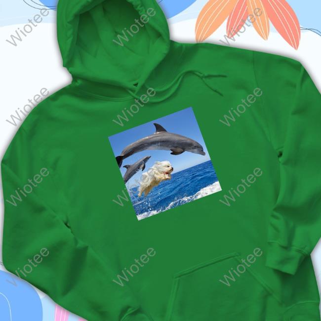 Dog Riding The Waves With The Dolphins T Shirts Official Sebastian Vettel Dog Riding The Waves With The Dolphins T-Shirt
