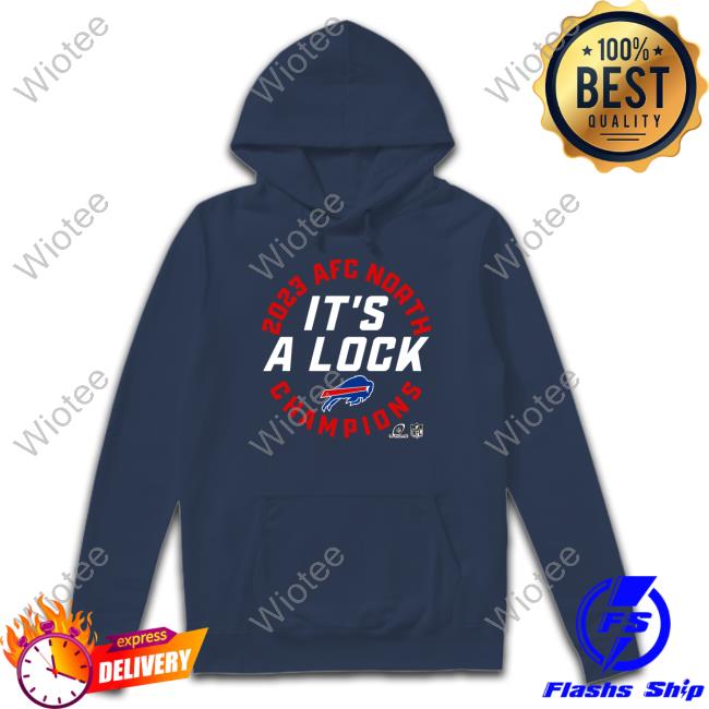 Buffalo Bills 2023 AFC East Division Champions Tee Shirt Official Buffalo Bills It's A Lock Tees