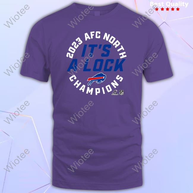 Buffalo Bills It's A Lock Crew Buffalo Bills 2023 AFC East Division Champions Sweaters