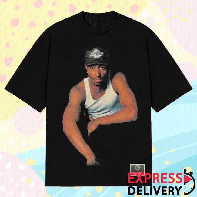 Official Interscope Records Merch Store 2Pac x LA Kings Mitchell & Ness T Shirt