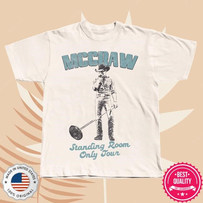 Tim McGraw Official Merch Store Vintage "Mcgraw" White T-Shirts Tim McGraw Clothing Shop Apparel Standing Room Only Tour '24