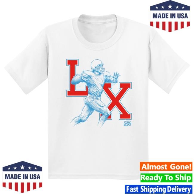 America250 LX Game Day Outline Youth T-Shirt For Young Fans