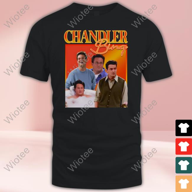 Official T Shirt Maddness Shop Chandler Bing Homage T-Shirt No Contxt Bing