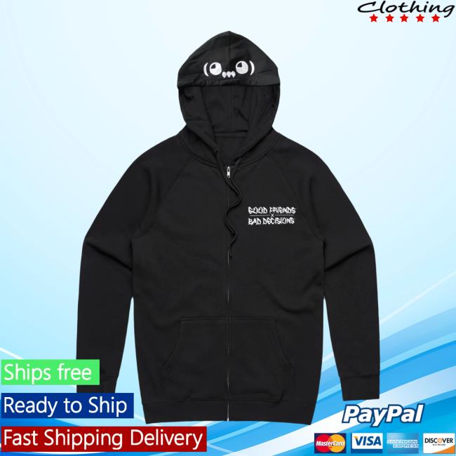 Ghastly - Party Demon - Black Zip Up Hoodie
