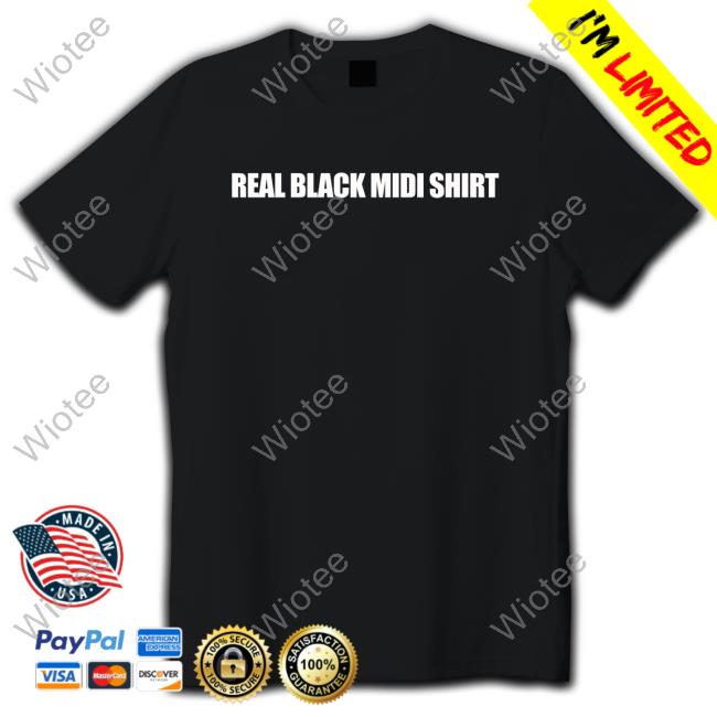 Official Real Black Midi Shirt T-Shirt