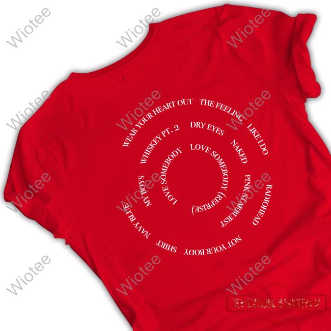 Wear Your Heart Out Tracklist Tee Wear Your Heart Out Tracklist Tee