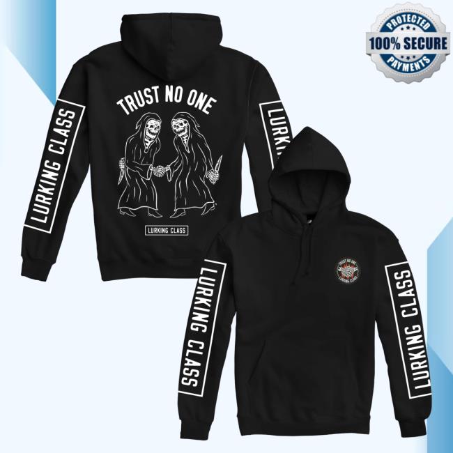 Official Lurking Class Clothing Trust No One Sweaters Black LurkingClass