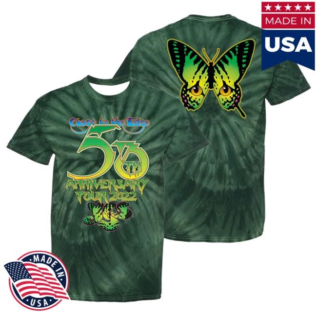 Yes Official Store "Close To The Edge" 50Th Anniversary 2022 Tour Top Shirt