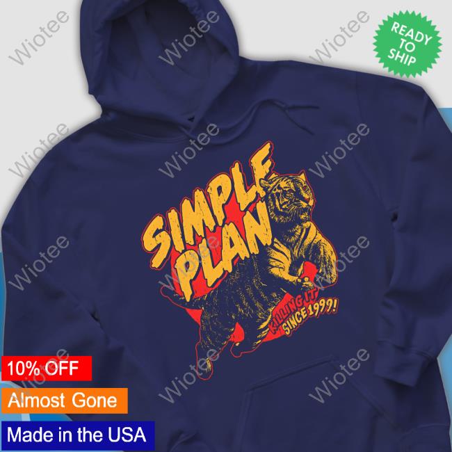 Simple Plan Tiger 1999 New Tee Simple Plan Tiger 1999 Shirt