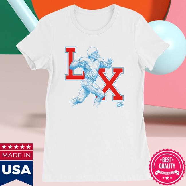 Classic America250 LX Game Day Outline Women's T-Shirt Heritage Print Breathable America250 LX Game Day Outline Women's T-Shirt Crowd Favorite