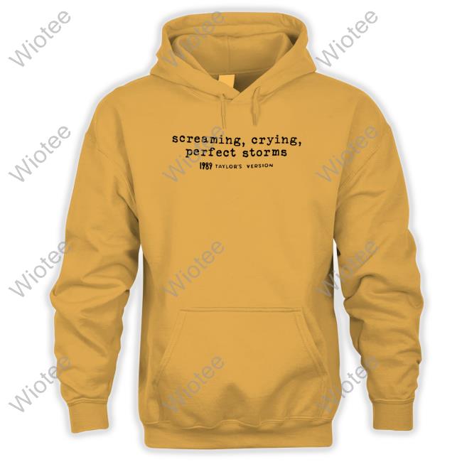 Official Taylor Swift Screaming Crying Perfect Storms 1989 Taylor's Version Long Sleeve Tee