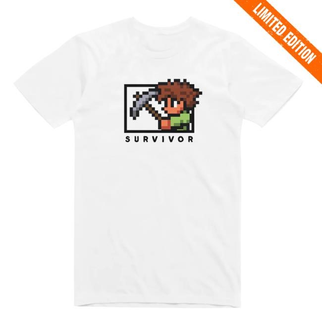 Official Terraria Shop Merch Survivor T-Shirts