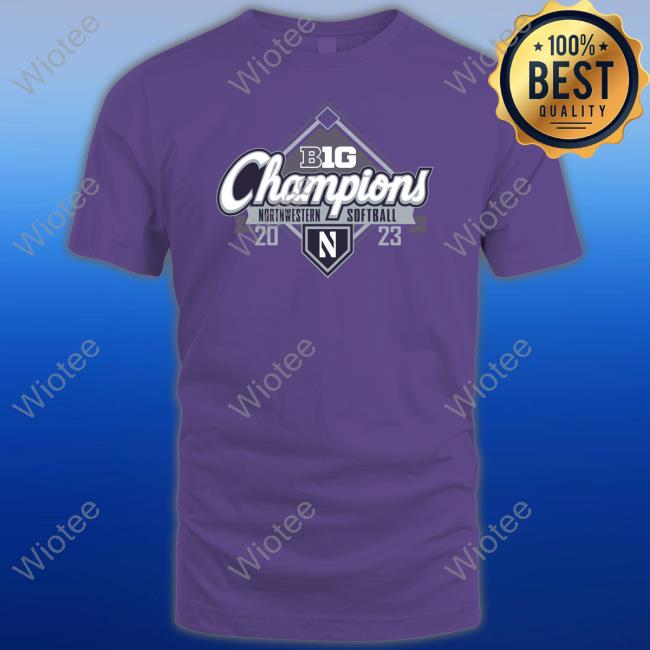 Northwestern Wildcats 2023 Big Ten Softball Regular Season Champions Shirts NCAA Shop Northwestern Wildcats 2023 Big Ten Softball Regular Season Champions Shirts