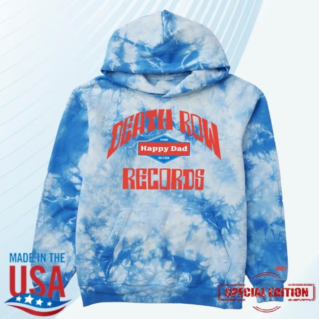 Official Happy Dad Merch Store Shop Happy Dad X Death Row Tie Dye Hot Shirt (Blue) HappyDad