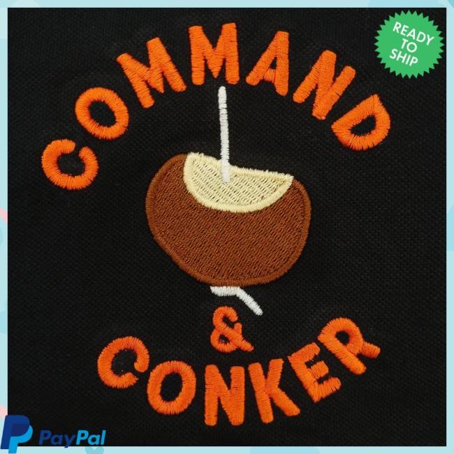 Command & Conker - Embroidered New T-Shirt Jim'll Paint It