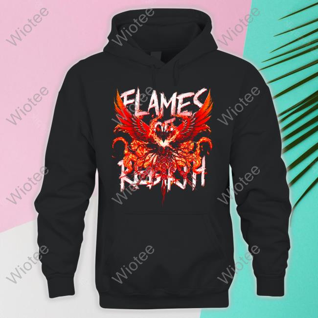 Official Amiami Merch XVI Flames Of Rebirth Shirt Final Fantasy XVI Flames Of Rebirth T Shirt
