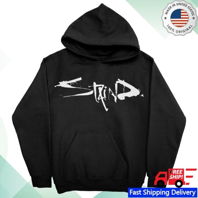 Staind Merch Classic Logo Long Sleeve Hoodie Staind Band Shop