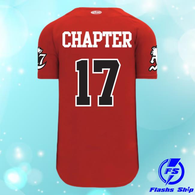 Official Chapter 17 Records Merch Store Shop Chapter 17 Baseball Button Up Jersey T-Shirts Red Chapter17Records Official Chapter 17 Records Merch Store Shop Chapter 17 Baseball Button Up Jersey Top Shirt Red Chapter17Records