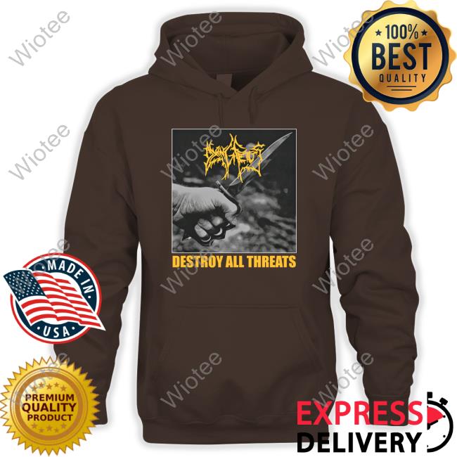 Official Dying Fetus Merch Destroy All Threats Shirts Dying Fetus Destroy All Threats Tee