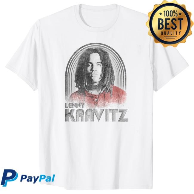 Official Lenny Kravitz – Retro Lines Logo T Shirt