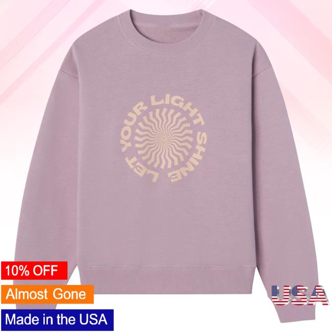 Official Elevated Faith Clothing Let Your Light Shine Unisex Crew Official Elevated Faith Clothing Let Your Light Shine Unisex Crewneck Sweatshirt