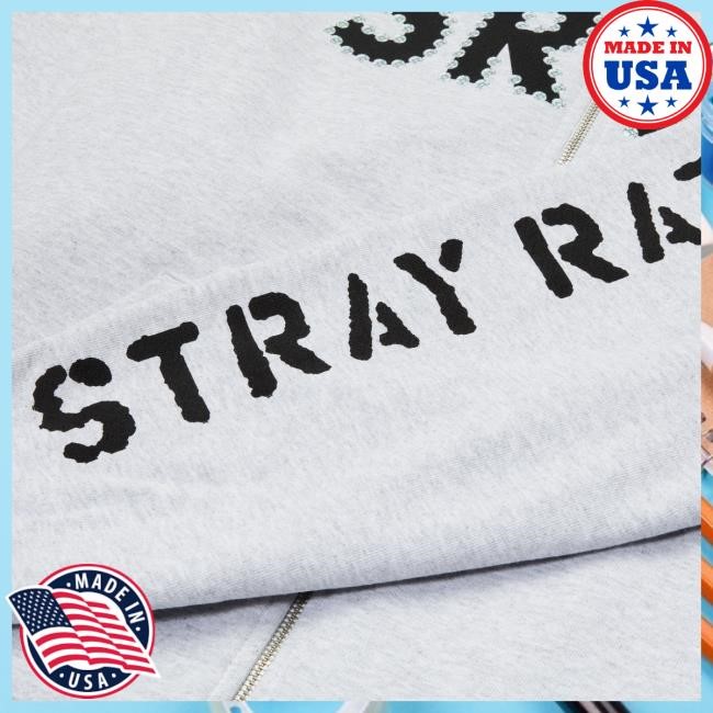 Official Stray Rats SRMY Glitter Zip Hood Official Stray Rats SRMY Glitter Zip Hoodies