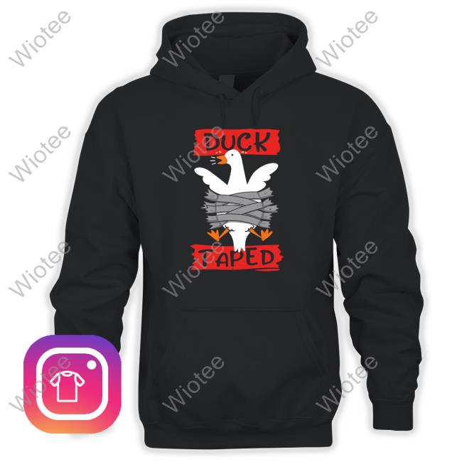 Offcial Qwertee Shop Duck Taped Hoodie