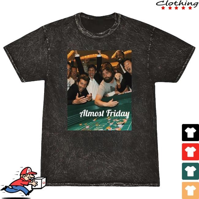 Official Almost Friday Merch Store Shop Almost Friday Gambling Shirt Black Mineral Wash Almost Friday TV