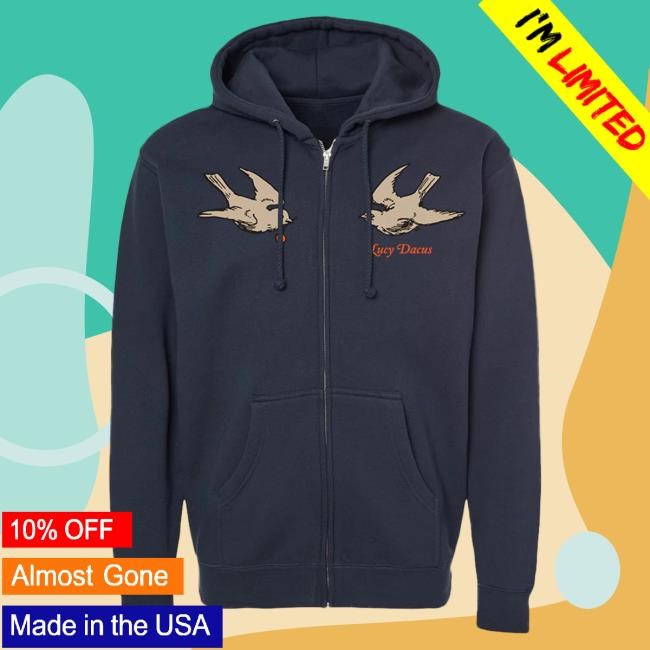 Official Lucy Dacus Merch Store Shop Lucy Dacus Swallows Zip Up Hood Official Lucy Dacus Merch Store Shop Lucy Dacus Swallows Zip Up Pullover Hoodie