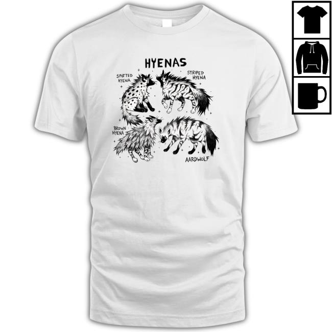 Moth_Sprout Hyenas Spotted Striped Brown Aardwolf Crewneck Sweatshirt Hyenas Spotted Striped Brown Aardwolf Long Sleeve T Shirt