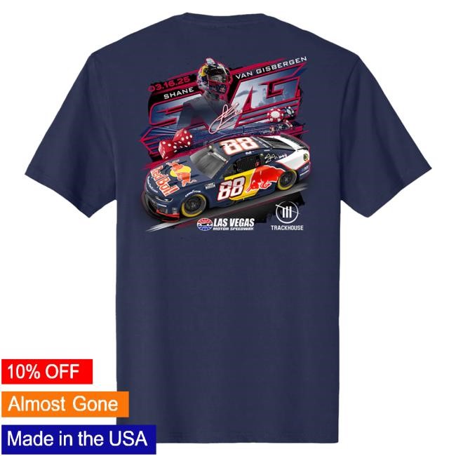 SVG #88 Red Bull Las Vegas Tee Trackhouse Racing Team Official SVG #88 Red Bull Las Vegas Tshirt Trackhouse Racing Team Official