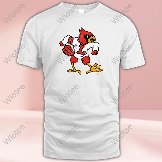 Louisville Athletics Louisville Cardinals Mascot logo Team Long Sleeve T Shirt Official Louisville Cardinals Mascot logo Team Shirt