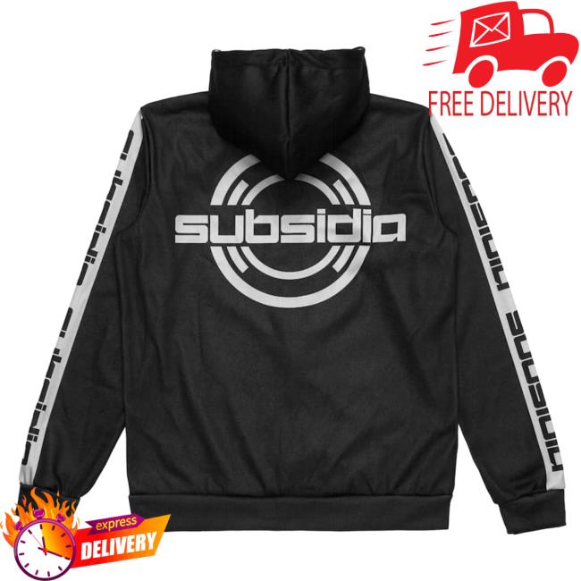 Official Excision Merch Bar Evolution 'Subsidia' Dye Sub Zip Pull Over Hoodie - White MerchBar Official Excision Merch Bar Evolution 'Subsidia' Dye Sub Zip Pullover Hoodie - White MerchBar