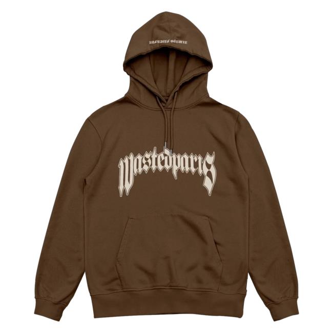 Official Wasted Clothing Wasted Paris Pitcher Hoody Brown