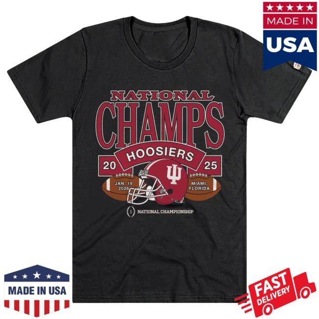 Official Indiana Hoosiers NCAA Football NCAA Champs Crewneck 2026 Indiana Hoosiers 2025 CFP National Champs Football Crewneck Homefield