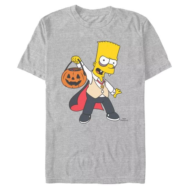 Official Disney Merch Store Bart Simpson as Dracula Halloween Hot Shirt for Adults – The Simpsons