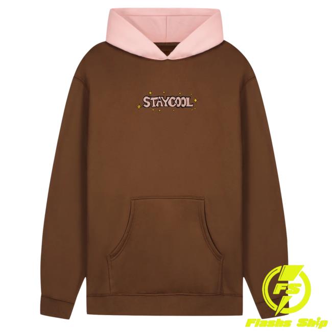 Official Stay Cool Clothing Store Staycool Sparkle Pullover Sweatshirt Chocolate/Pink StaycoolNyc