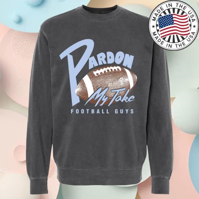 Barstoolsports Pardon My Take Football Sweatshirt Barstoolsports Pardon My Take Football New Crewneck Sweatshirt