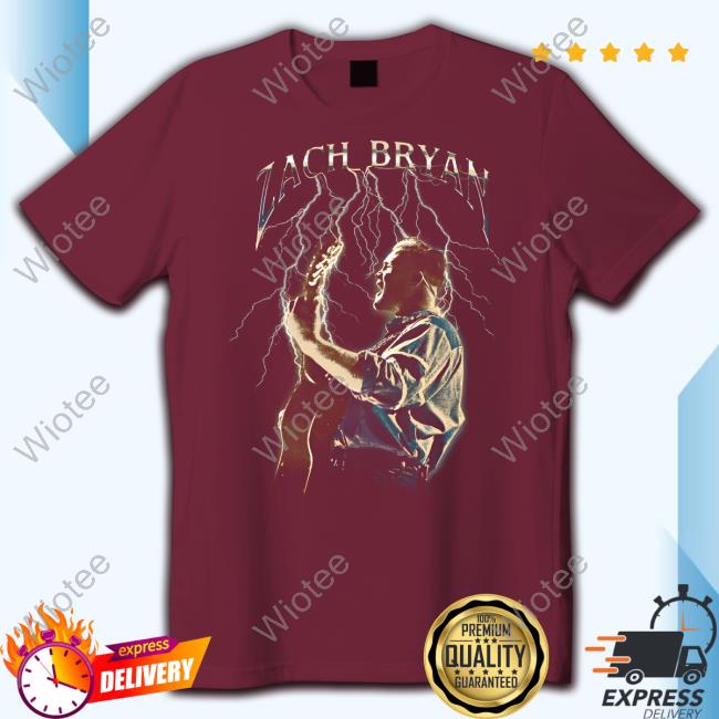 Zach Bryan Shop Merch Lightning Hoodie Official Zach Bryan Lightning Tee