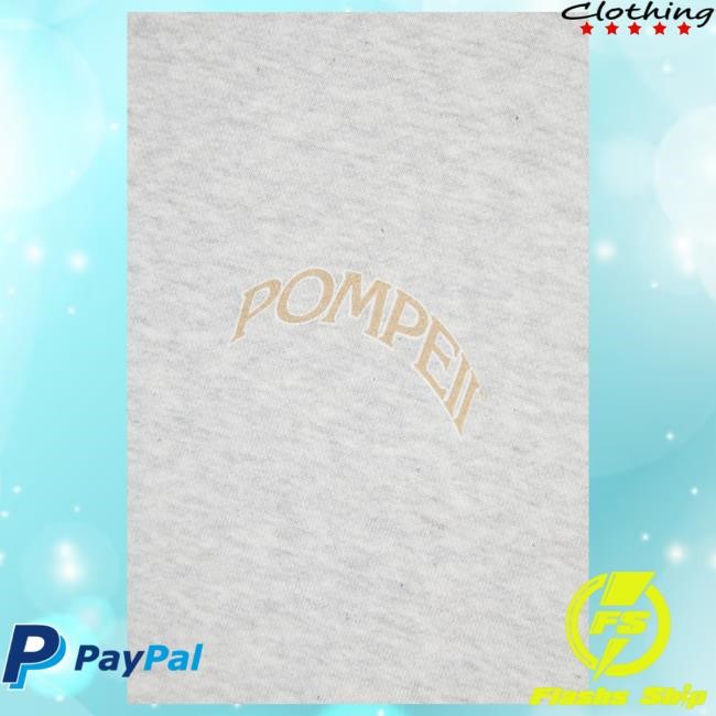 Fountain Light Grey Mélange Crew | Buy Official Pompeii Apparel Fountain Light Grey Mélange Crew Neck | Buy Official Pompeii Apparel