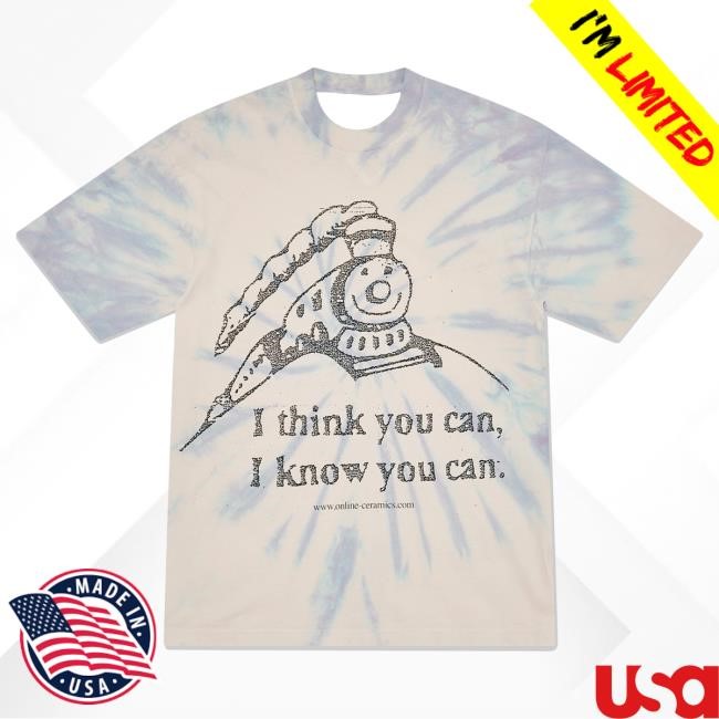 Official Dover Street Market Clothing Store Brain Dead Men's I Think You Can I Know You Can Shirt Hand Dye