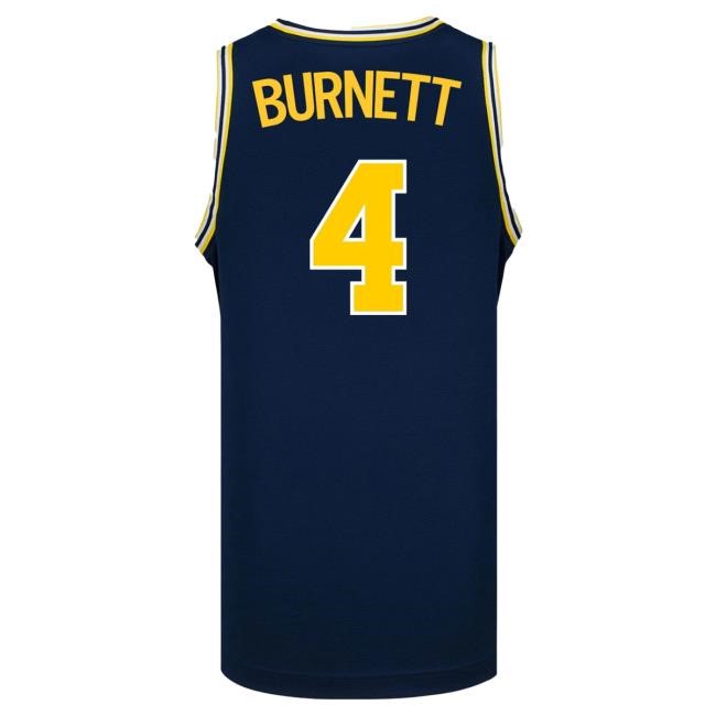 Michigan Wolverines #4 Nimari Burnett Student Athlete Blue Basketball Jersey Tshirt | The M Den Official Merch Store Shop Michigan Wolverines #4 Nimari Burnett Student Athlete Blue Basketball Jersey T Shirt | The M Den Official Merch Store Shop