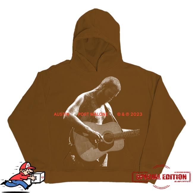Post Malone Merch Austin Guitar Crewneck